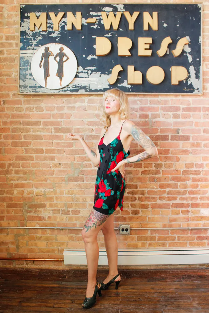 1990s Saks Fifth Ave Silk Slip Dress - Medium Petite