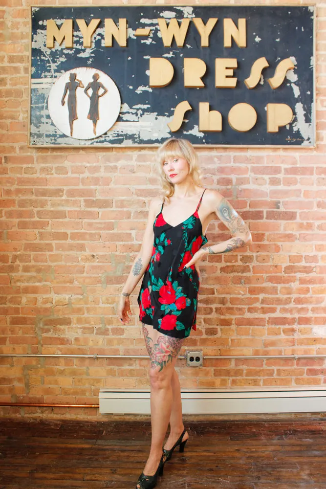 1990s Saks Fifth Ave Silk Slip Dress - Medium Petite