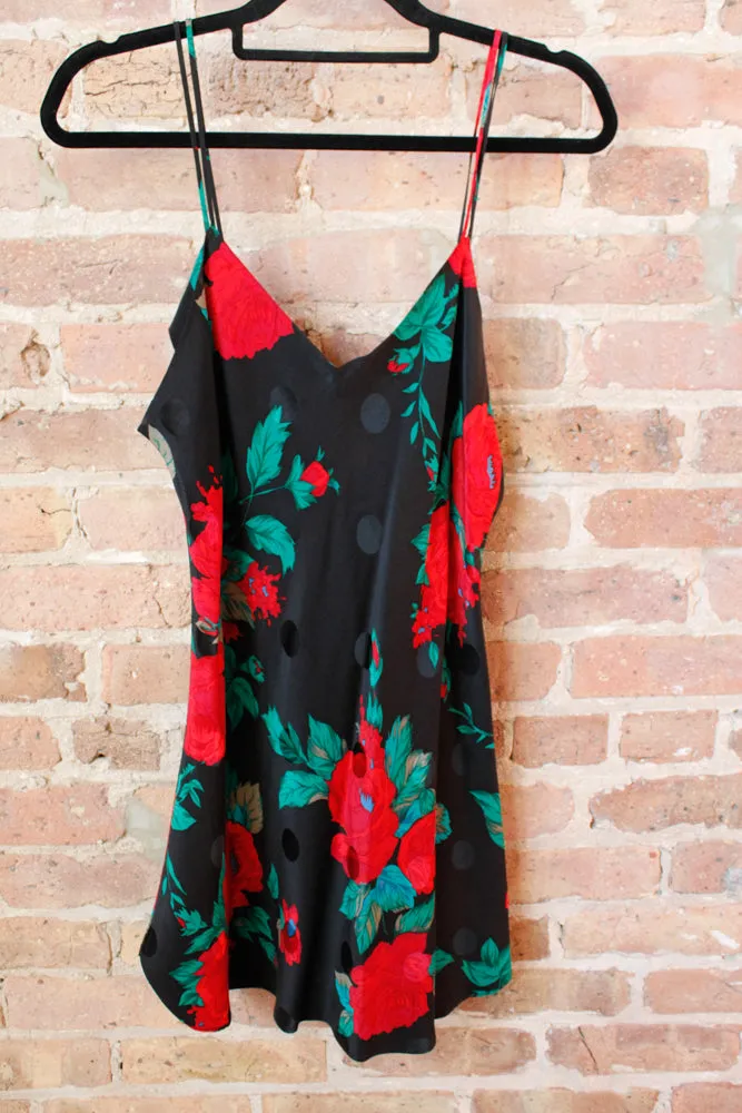 1990s Saks Fifth Ave Silk Slip Dress - Medium Petite