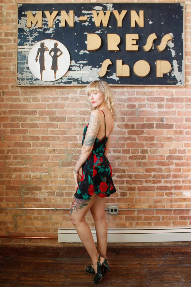 1990s Saks Fifth Ave Silk Slip Dress - Medium Petite