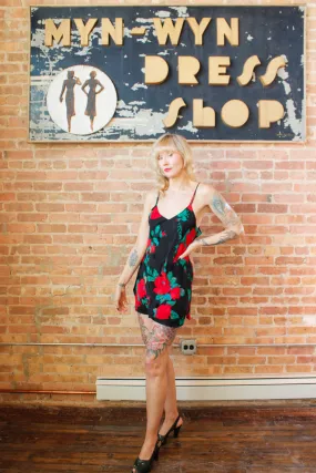 1990s Saks Fifth Ave Silk Slip Dress - Medium Petite