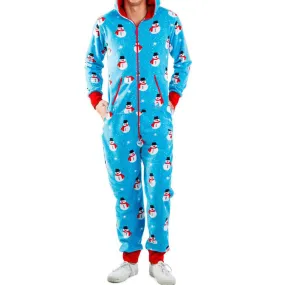 Abstract Print Pajama Jumpsuit For Men's