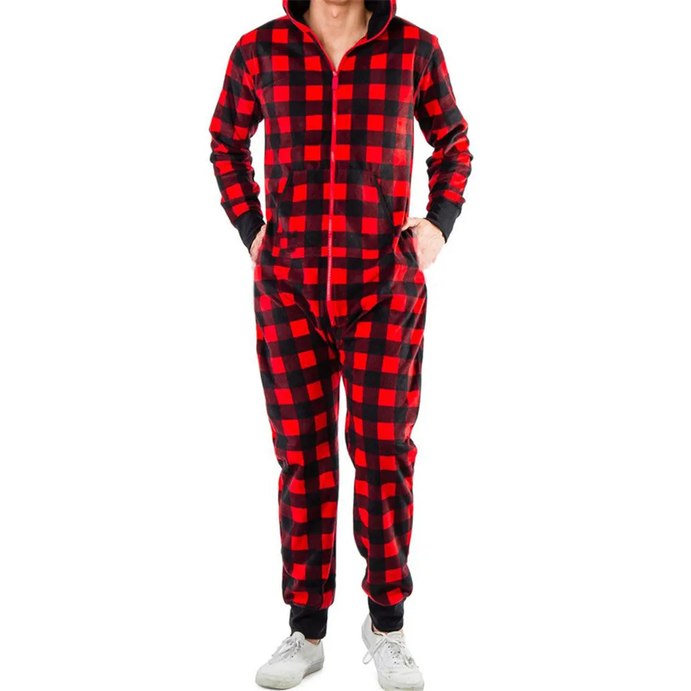 Abstract Print Pajama Jumpsuit For Men's