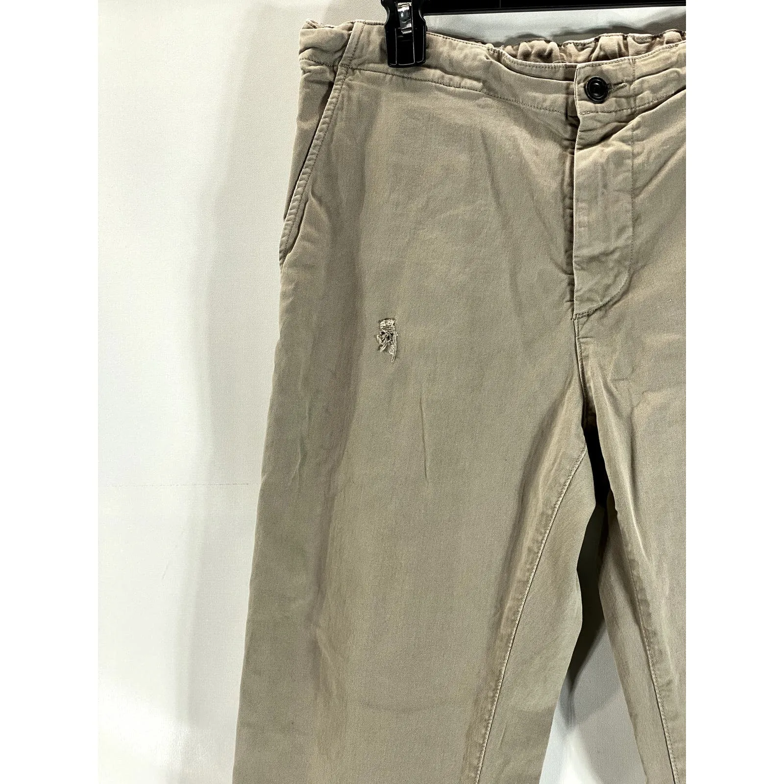 AG ADRIANO GOLDSCHMEID Women's Beige Caden Elastic Waistband Jogger Jeans SZ 33R