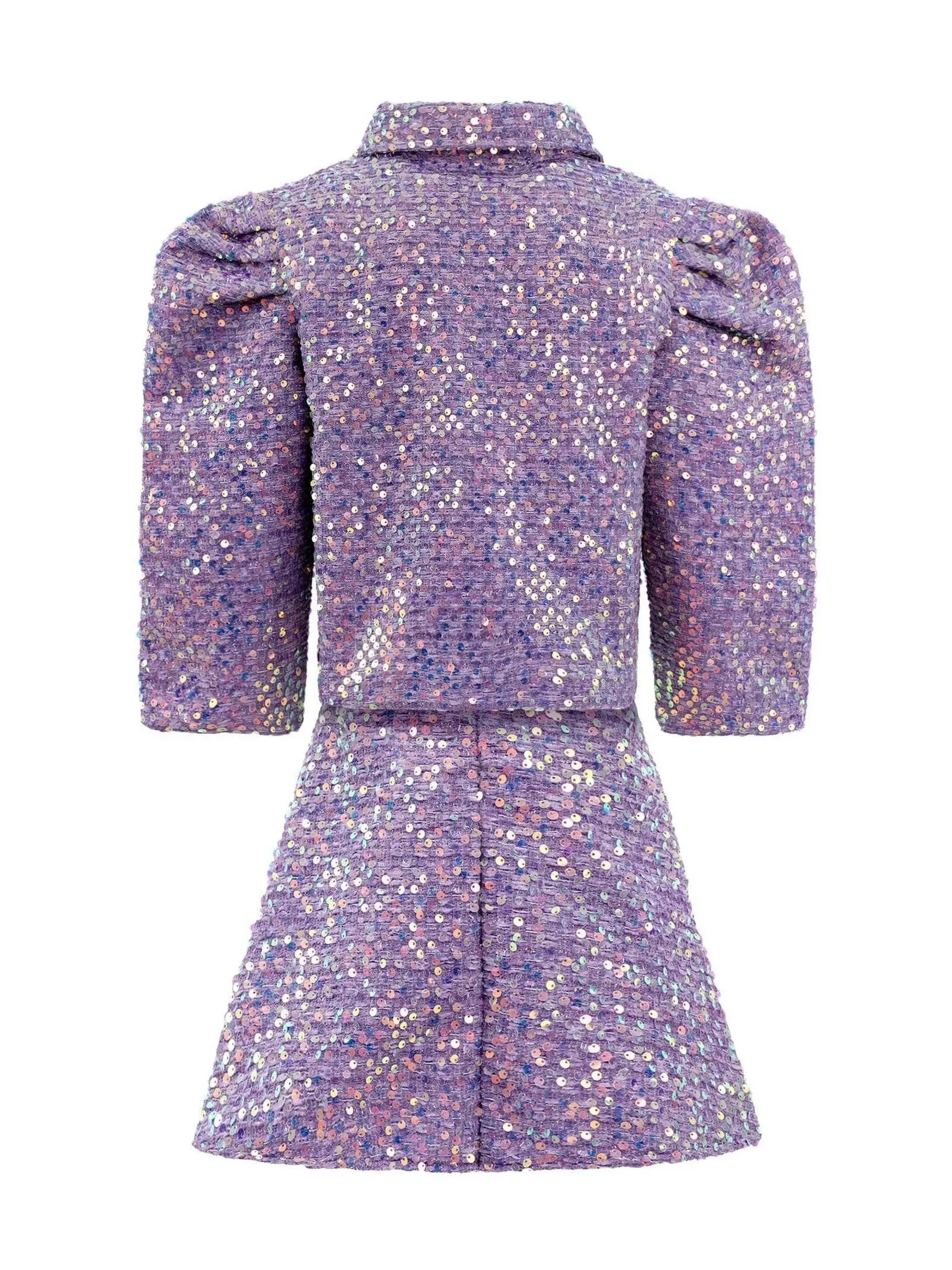 Angelina Sequin Lavender Suit