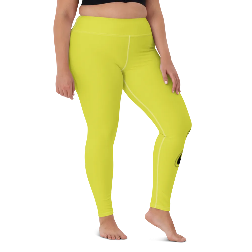 Athletic Apparatus Starship Black logo White stitch V3 Yoga Leggings