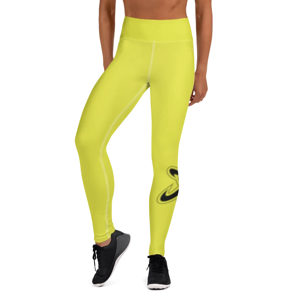 Athletic Apparatus Starship Black logo White stitch V3 Yoga Leggings