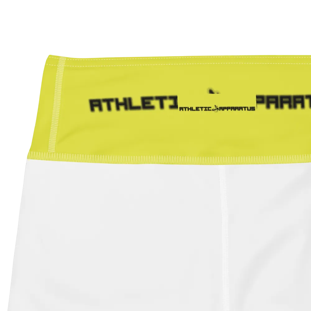 Athletic Apparatus Starship Black logo White stitch V3 Yoga Leggings