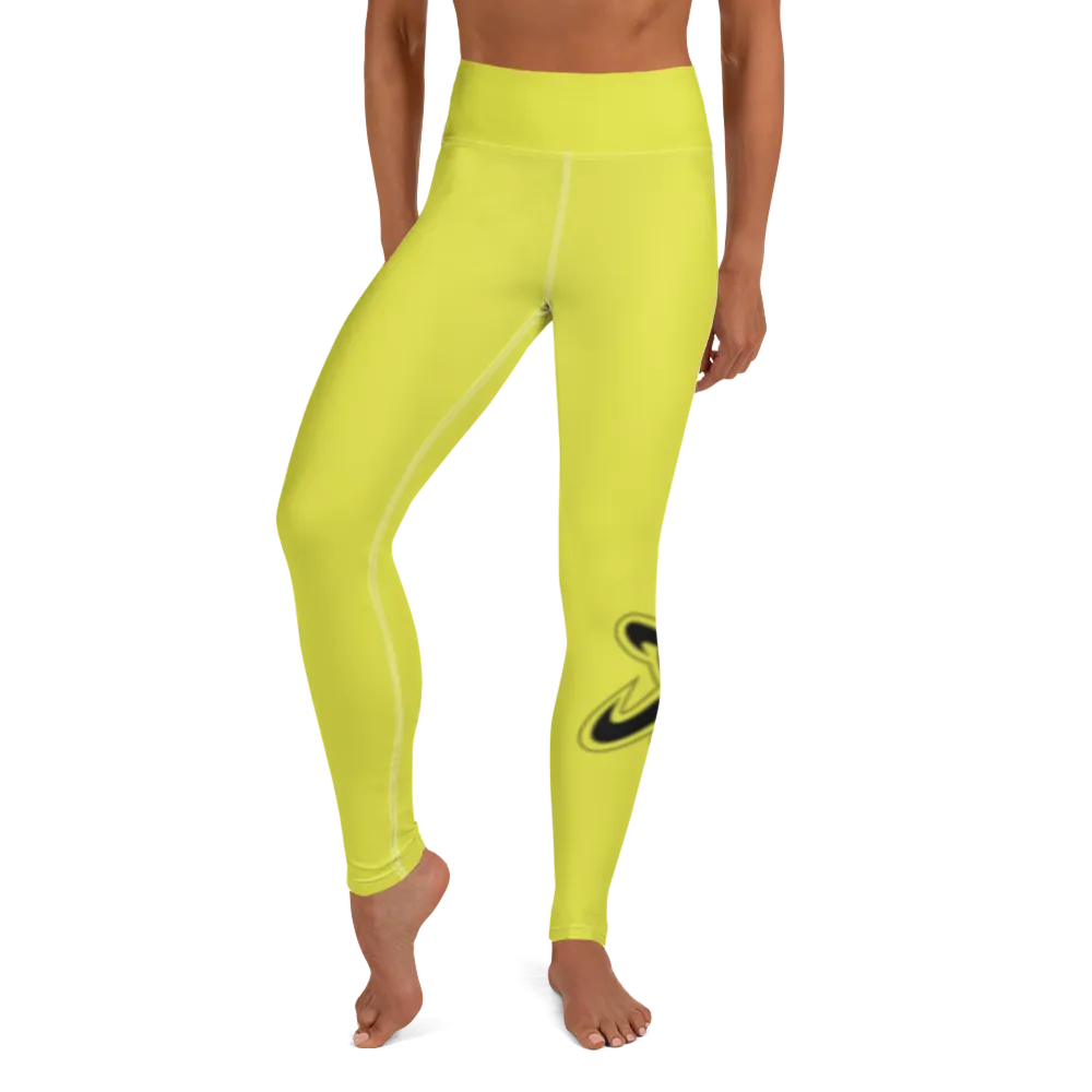 Athletic Apparatus Starship Black logo White stitch V3 Yoga Leggings