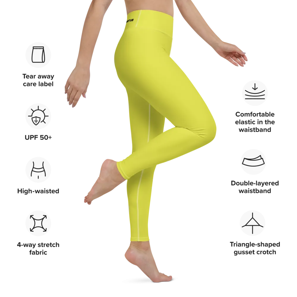 Athletic Apparatus Starship Black logo White stitch V3 Yoga Leggings