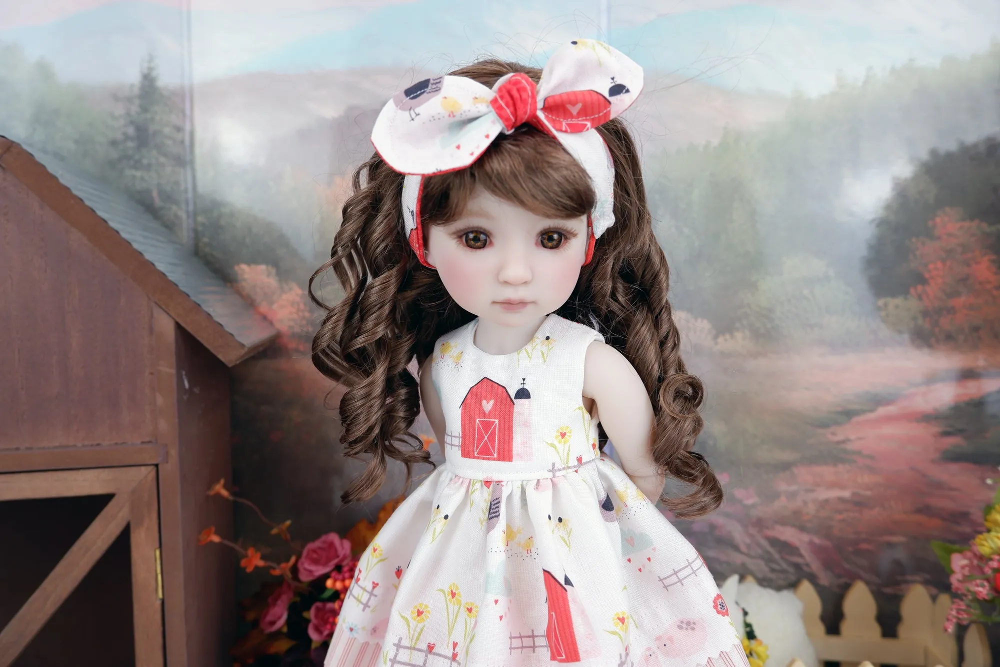 Barnyard - dress with boots for Ruby Red Fashion Friends doll
