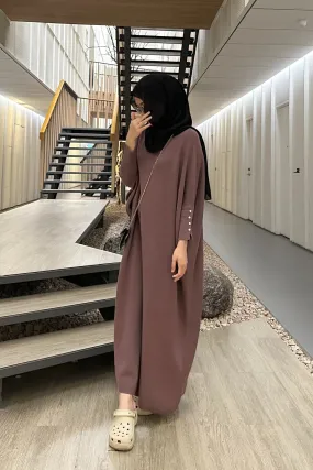 Batwing Dress - Nutela - Dress Bahan Rajut Premium - DS0580630