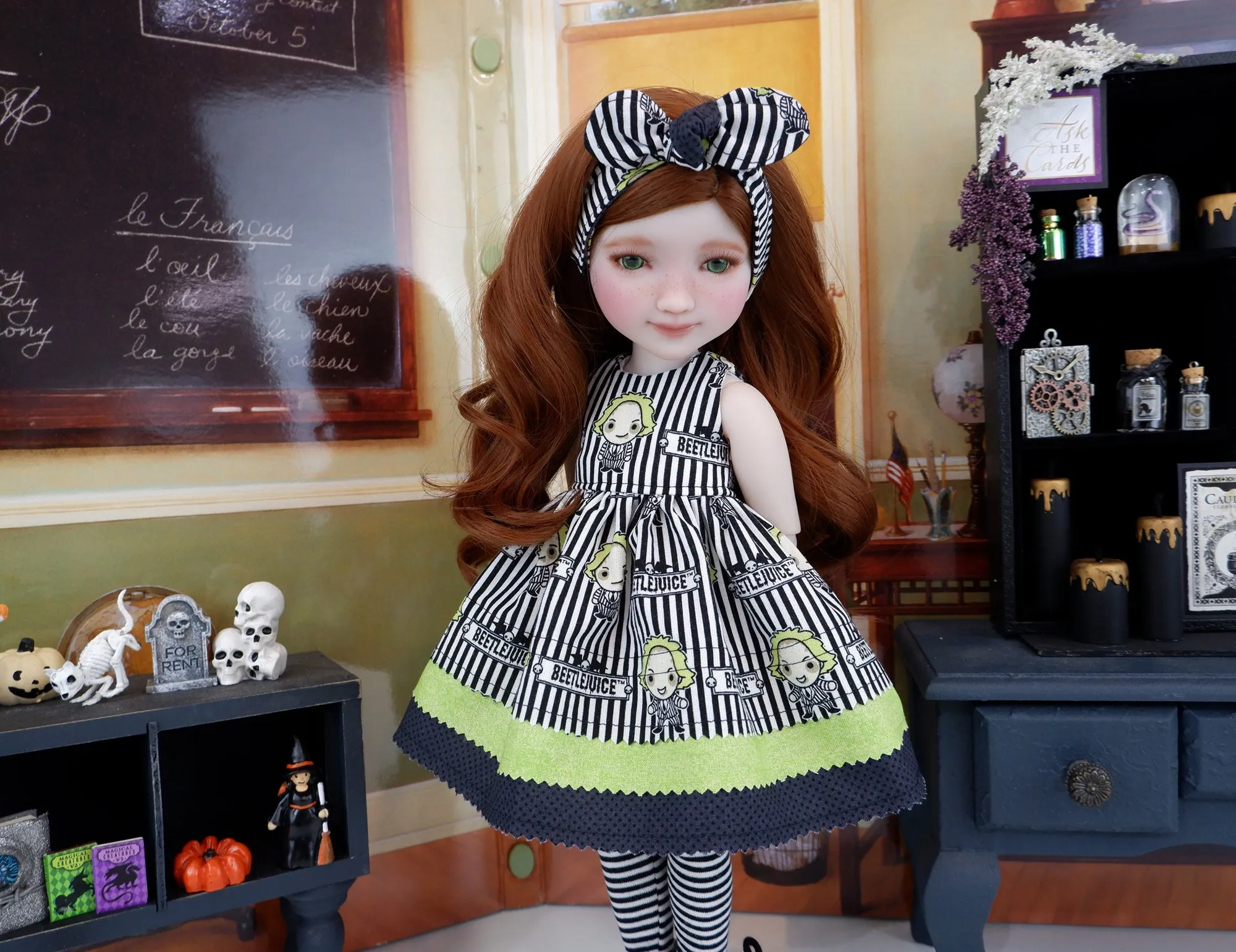 Beetlejuice - dress with boots for Ruby Red Fashion Friends doll