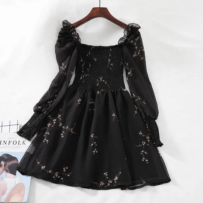 Black Vintage Spring Dress