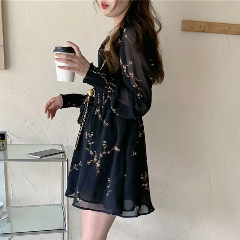 Black Vintage Spring Dress