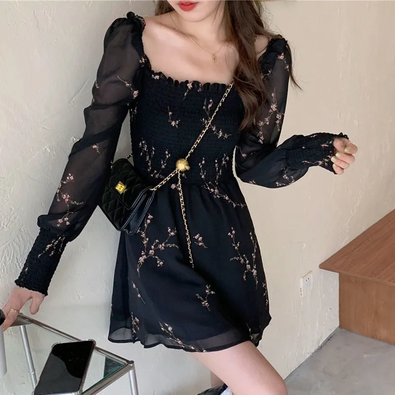 Black Vintage Spring Dress