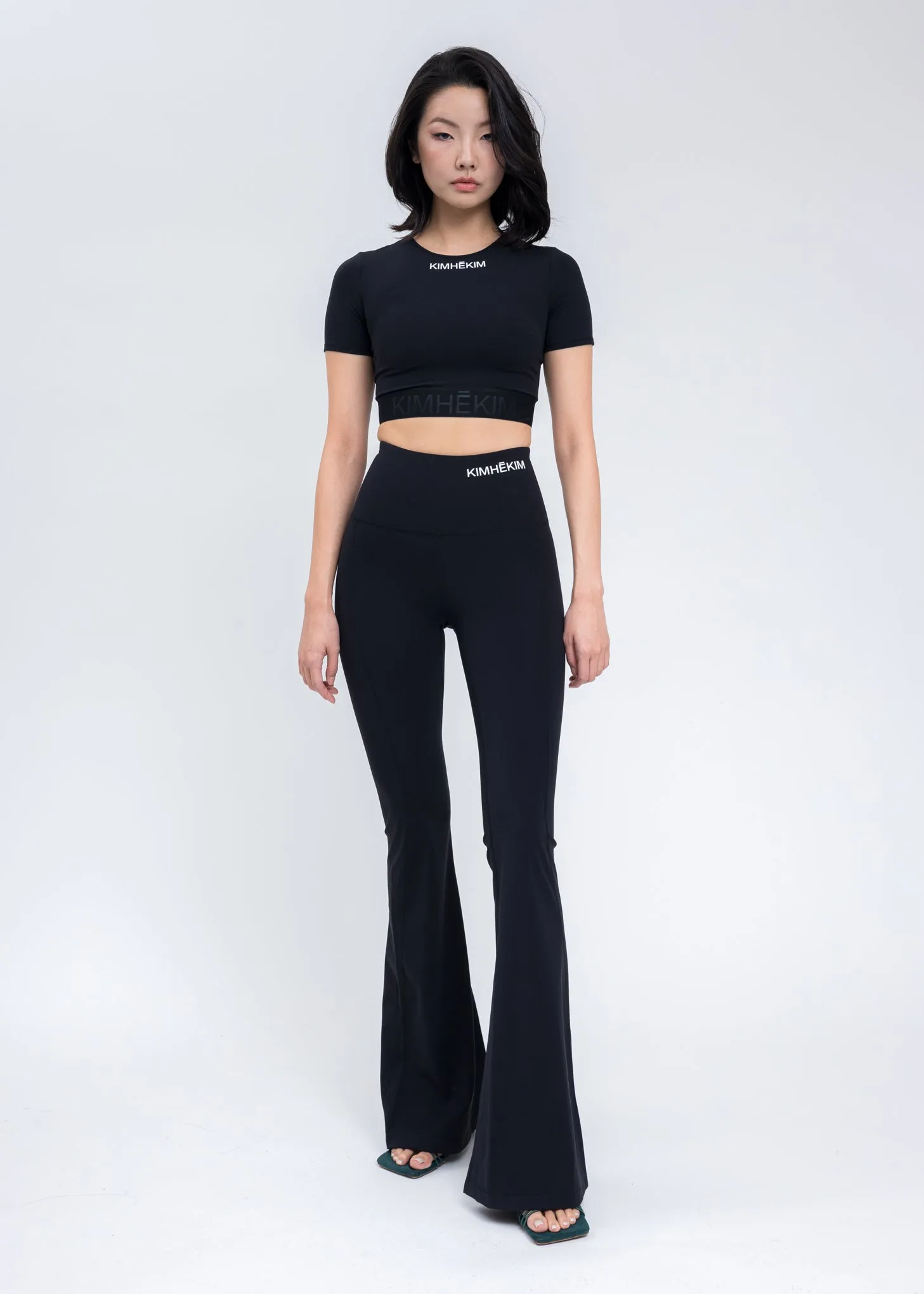 Black Yoga Flared Leggings