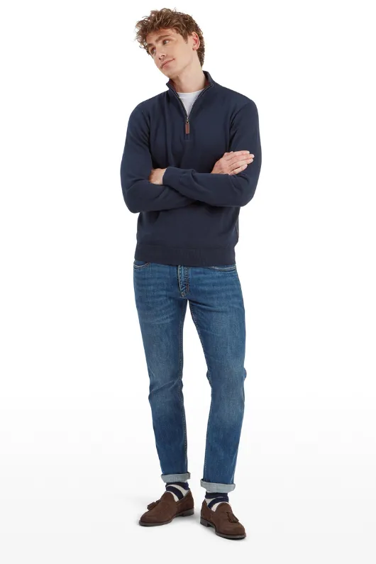 Calton Cotton Cashmere 1/4 Zip Jumper