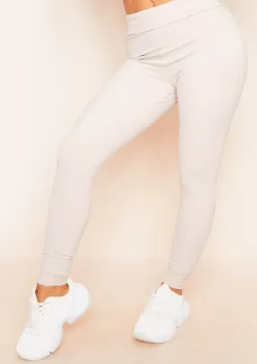 Celia Light Grey Missy Sport Scrunch Bum Gym Leggings