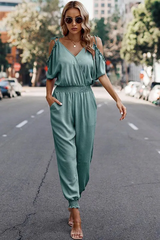 Chic Cascade Jumpsuit