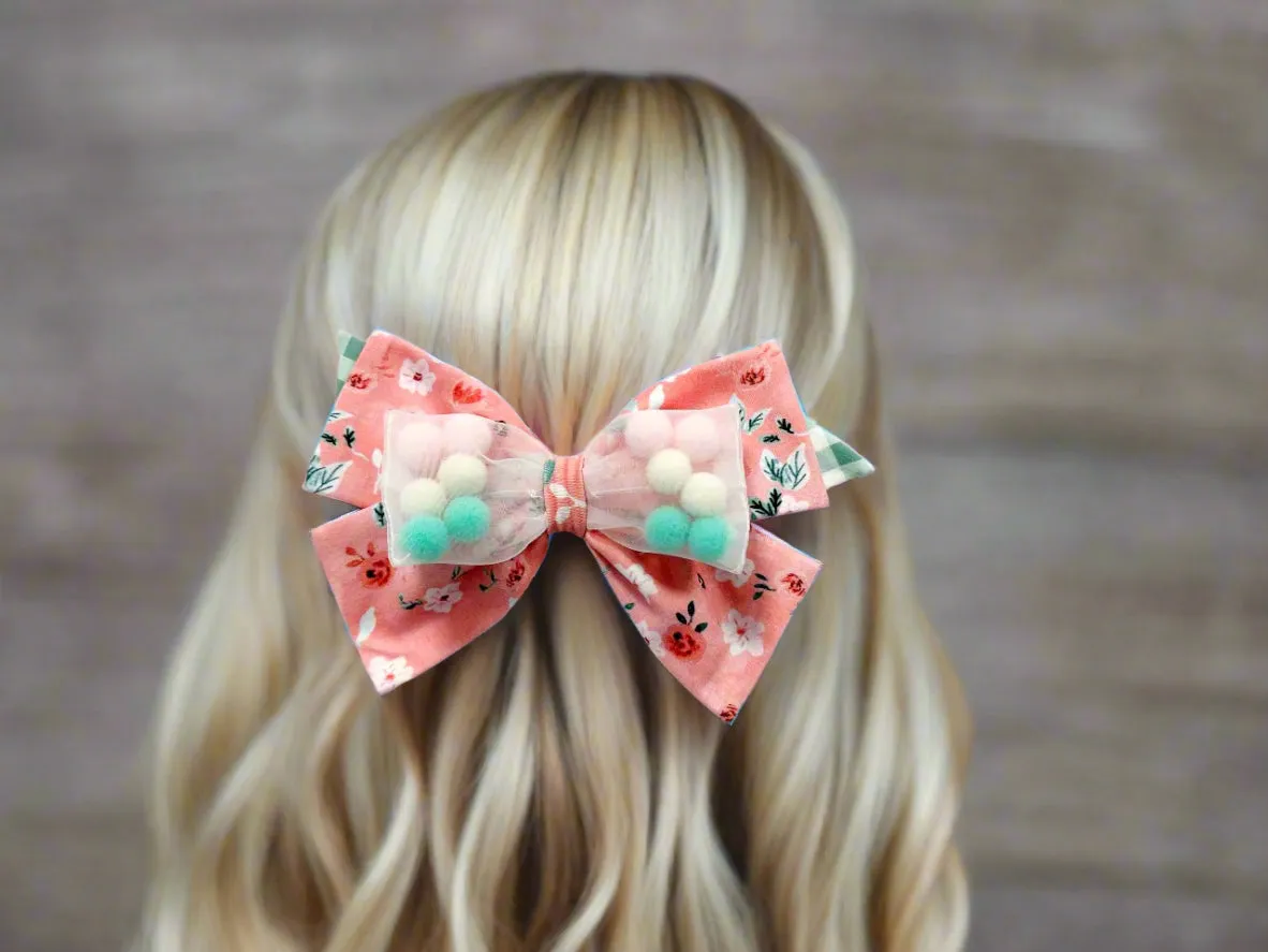 Cottontail Springs Pom Bow
