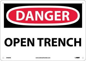 Danger Open Trench Sign