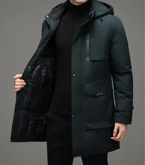 Dave Parka | Langer Eleganter Wasserdichter Wintermantel Herren für Luxuriösen Look