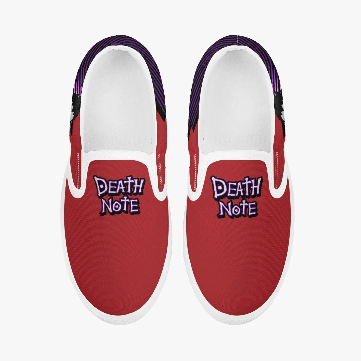 Death Note Ryuk Red Kids Slip Ons Anime Shoes