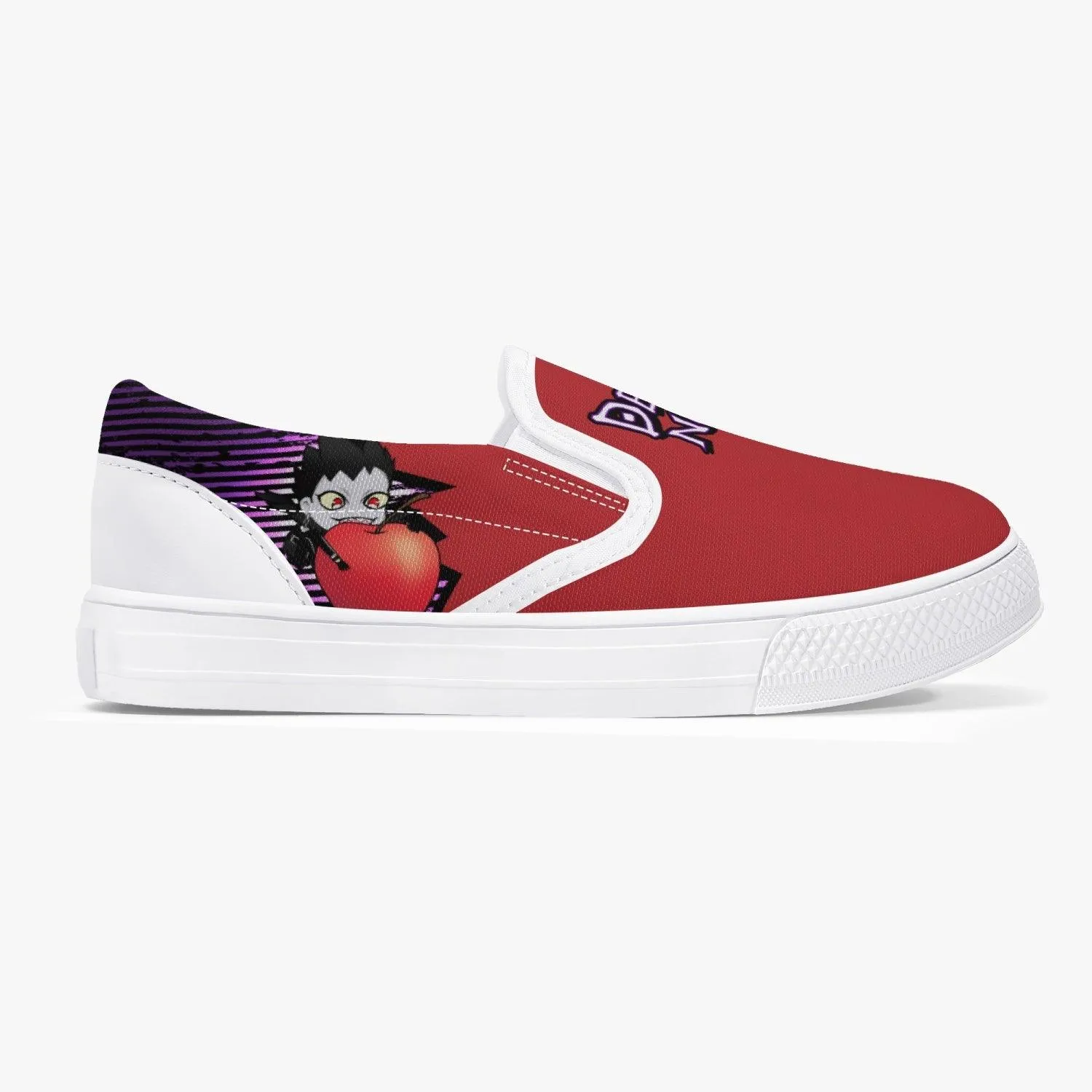 Death Note Ryuk Red Kids Slip Ons Anime Shoes