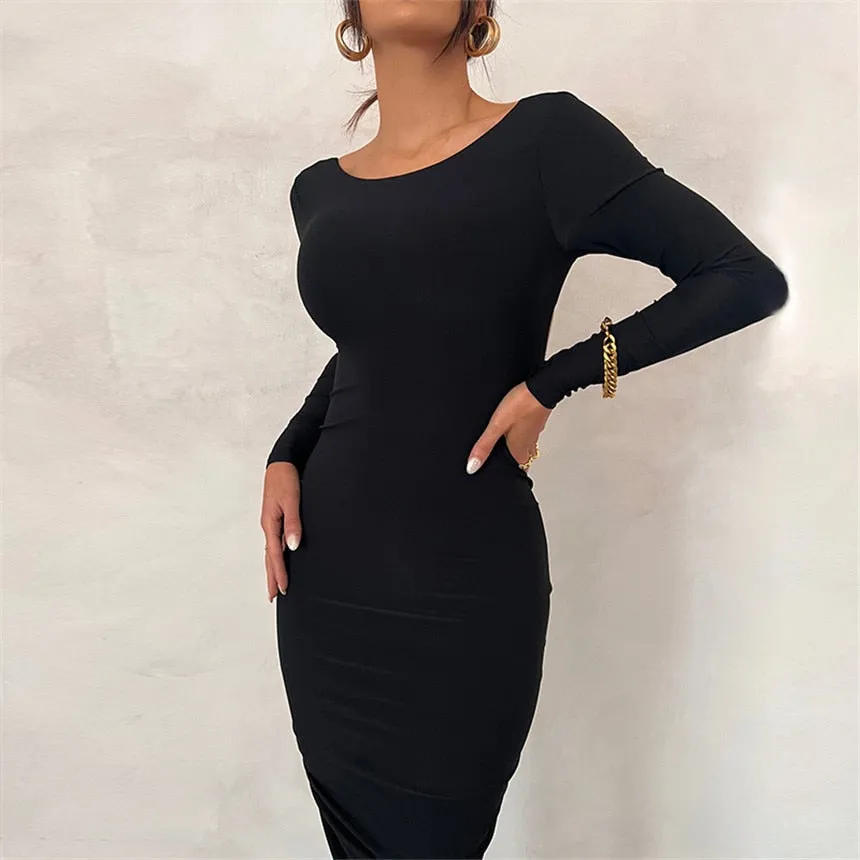 Elegant Chic Sheath Bodycon Dress