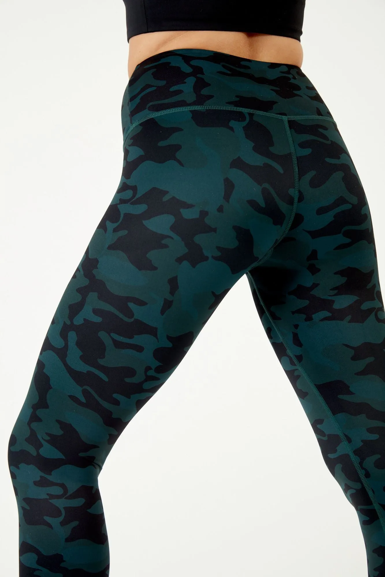 Emerald Camo High Waisted 7/8 Legging