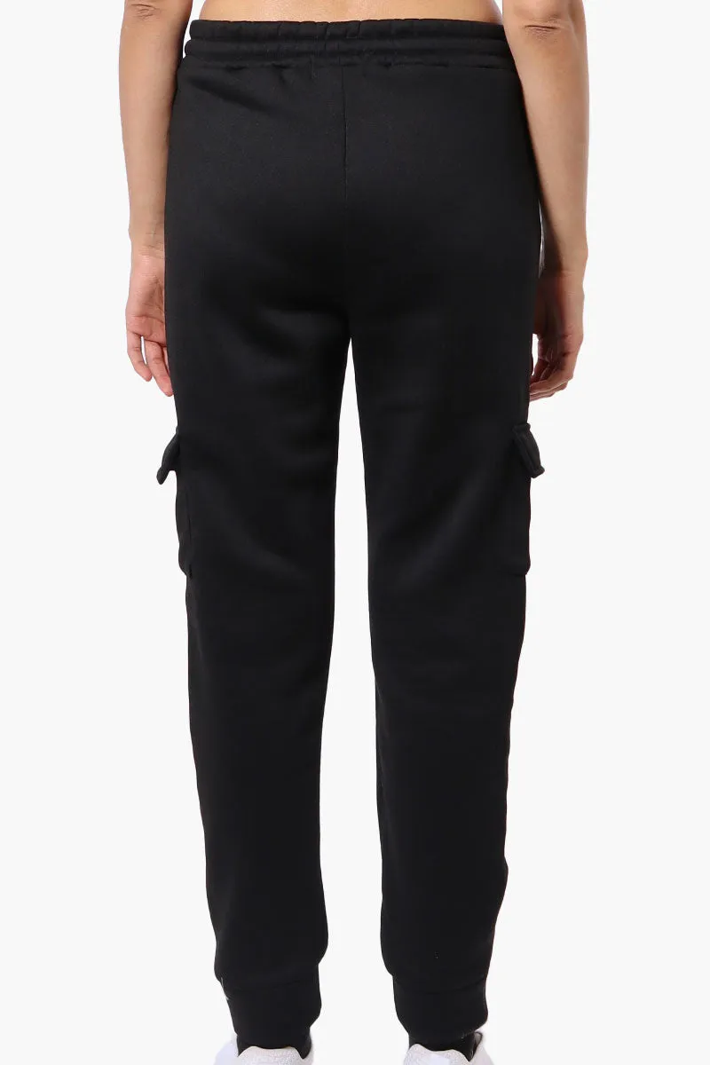Fahrenheit Tie Waist Cargo Joggers - Black