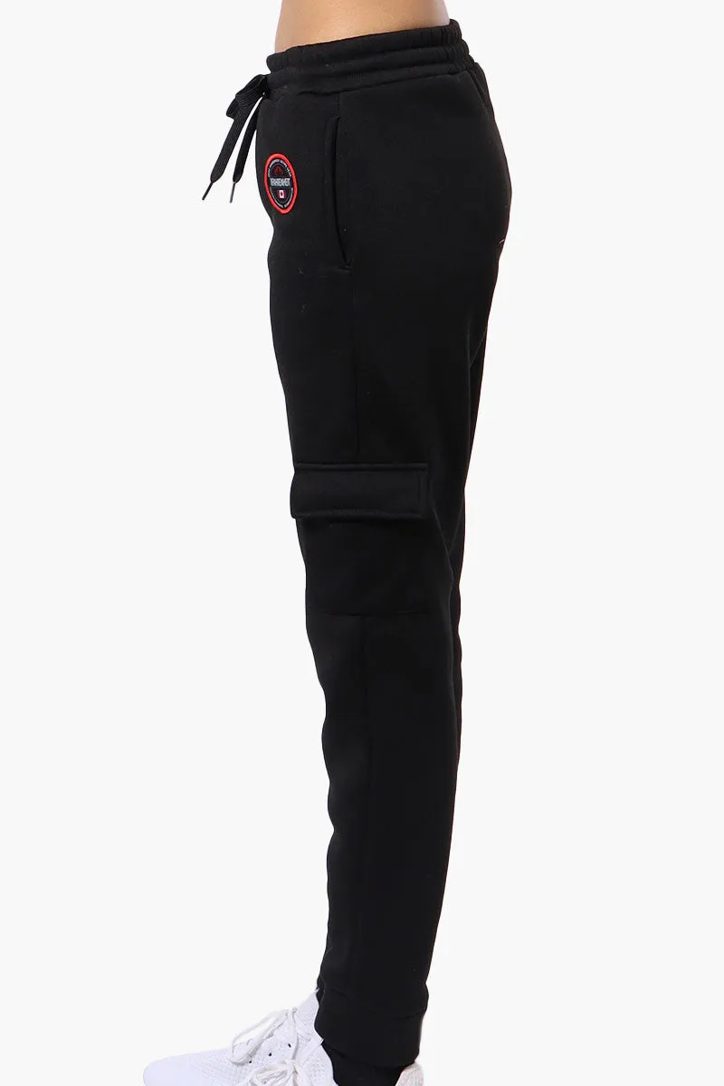 Fahrenheit Tie Waist Cargo Joggers - Black