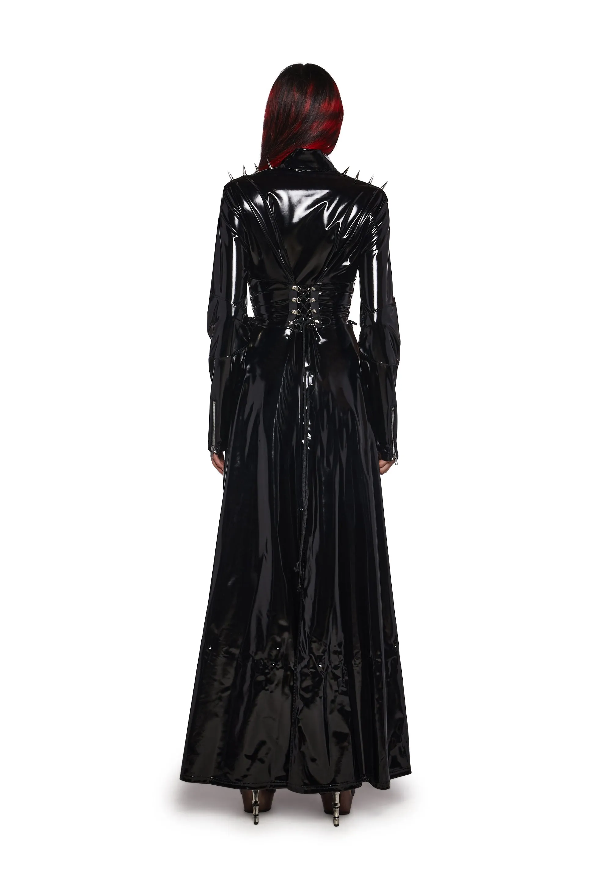 Fatal Trinity Patent Trench Coat
