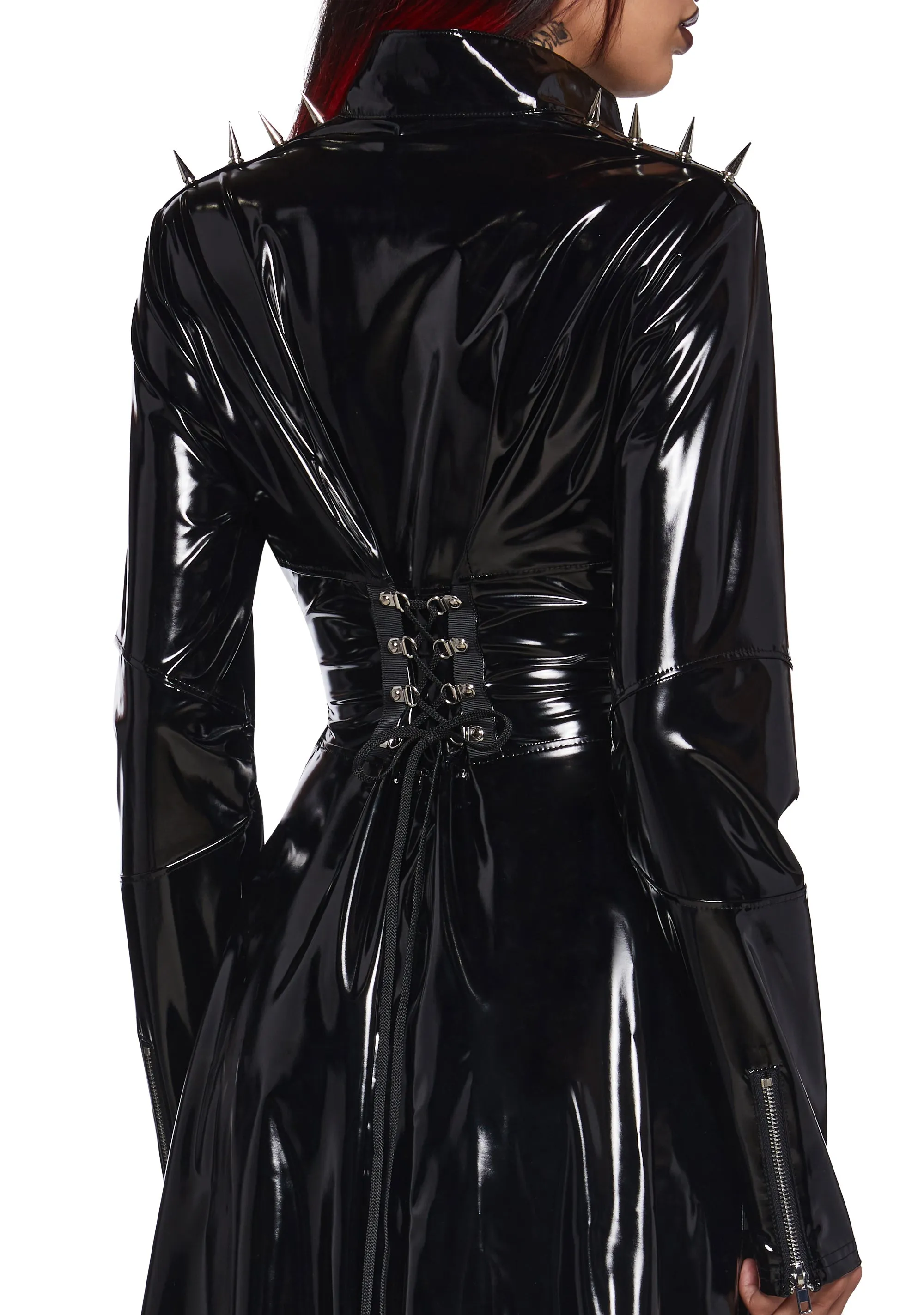 Fatal Trinity Patent Trench Coat