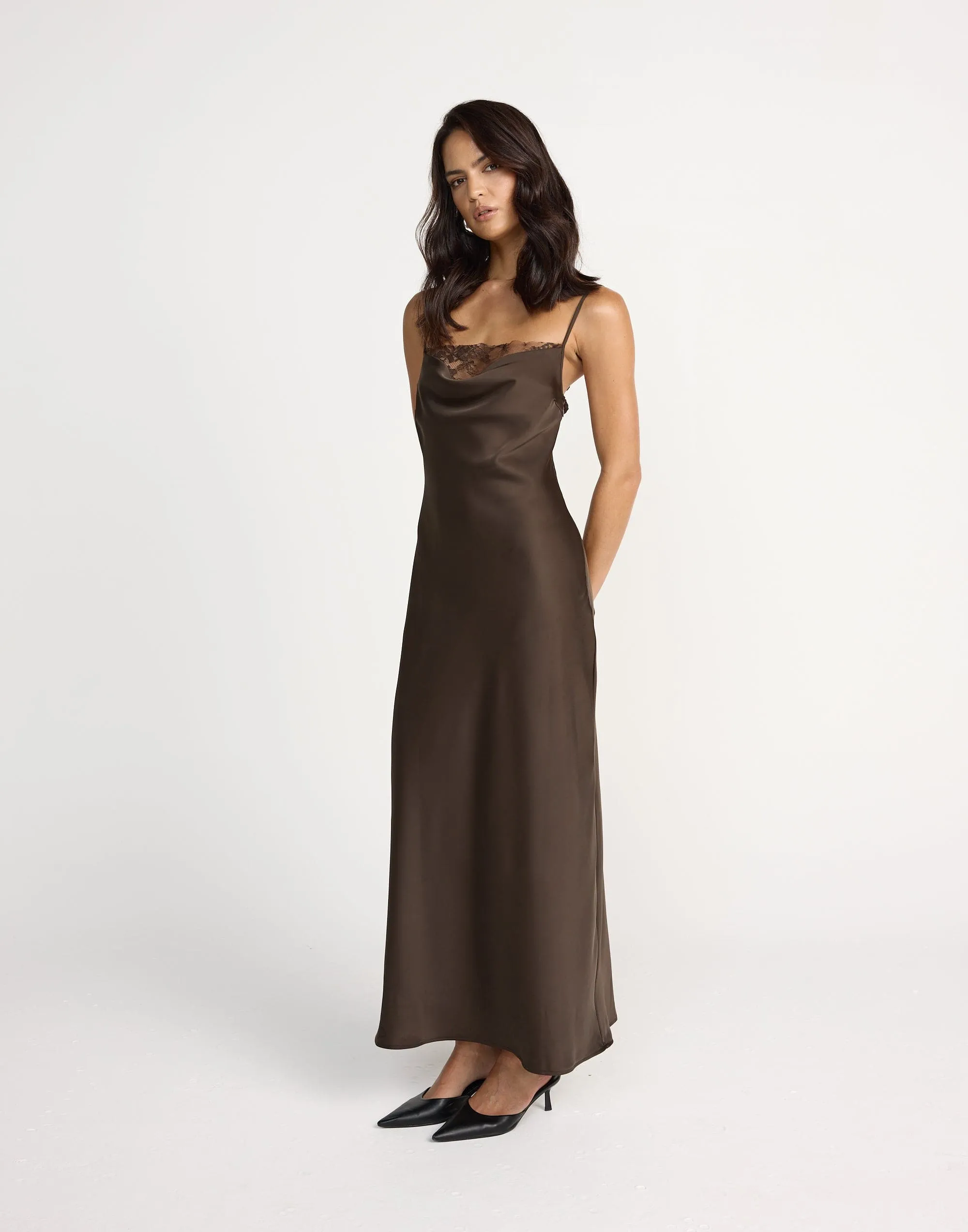 Fated Maxi Dress (Chocolate)