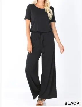 FINAL SALE On The Move Black Jumpsuit