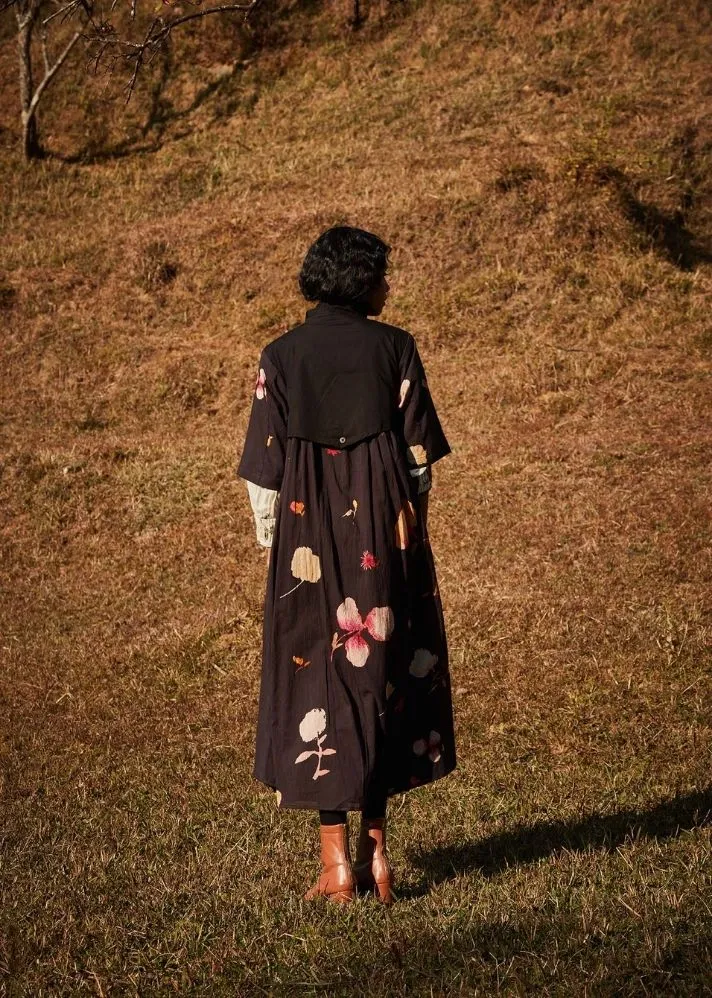 Floral Storm Trench Coat