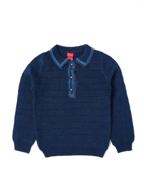 Fur Trim Collar Sweater