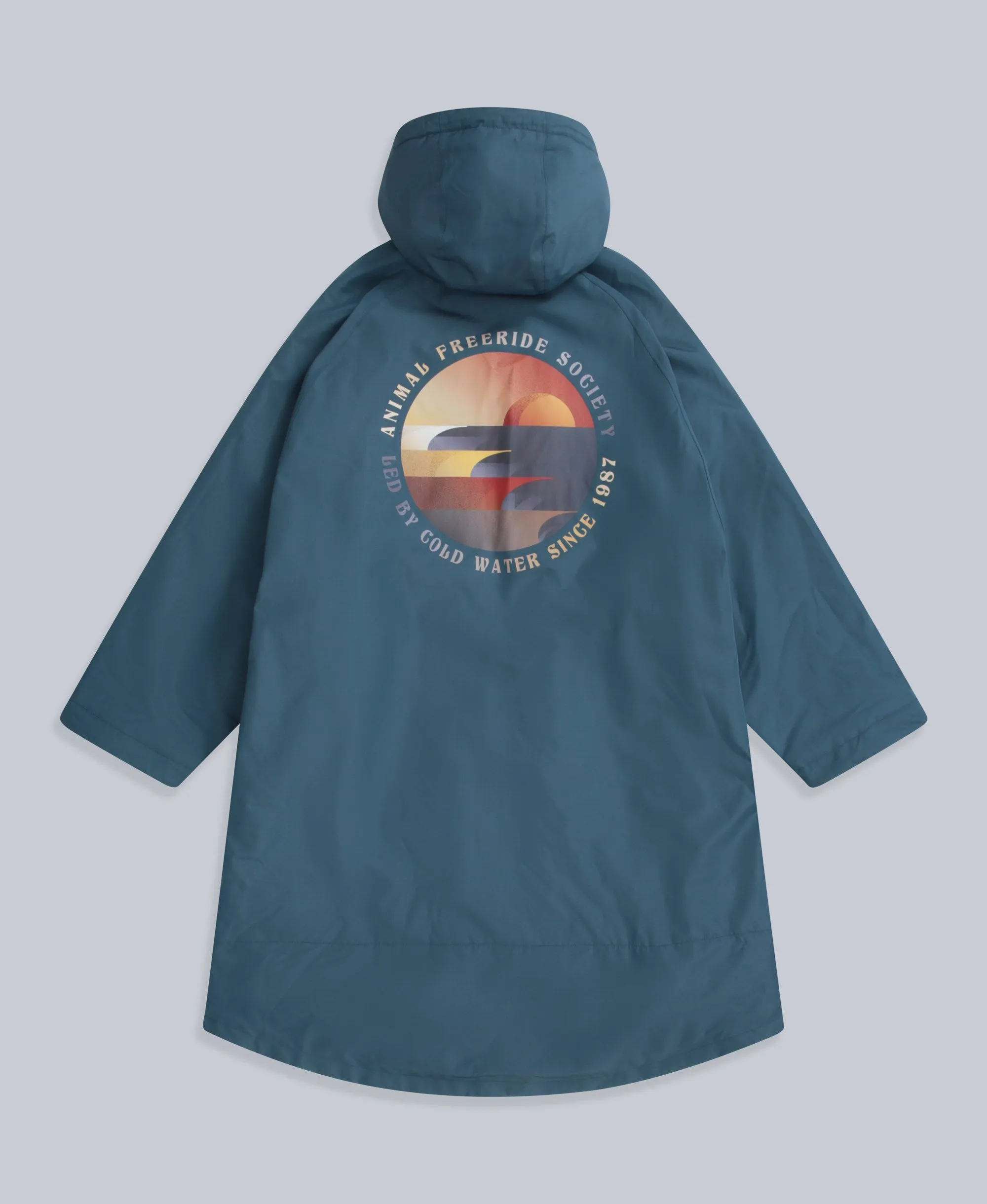 Hazey Mens Waterproof Beach Parka - Blue