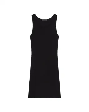 Helmut Lang Tank Dress Soft Rib in Black