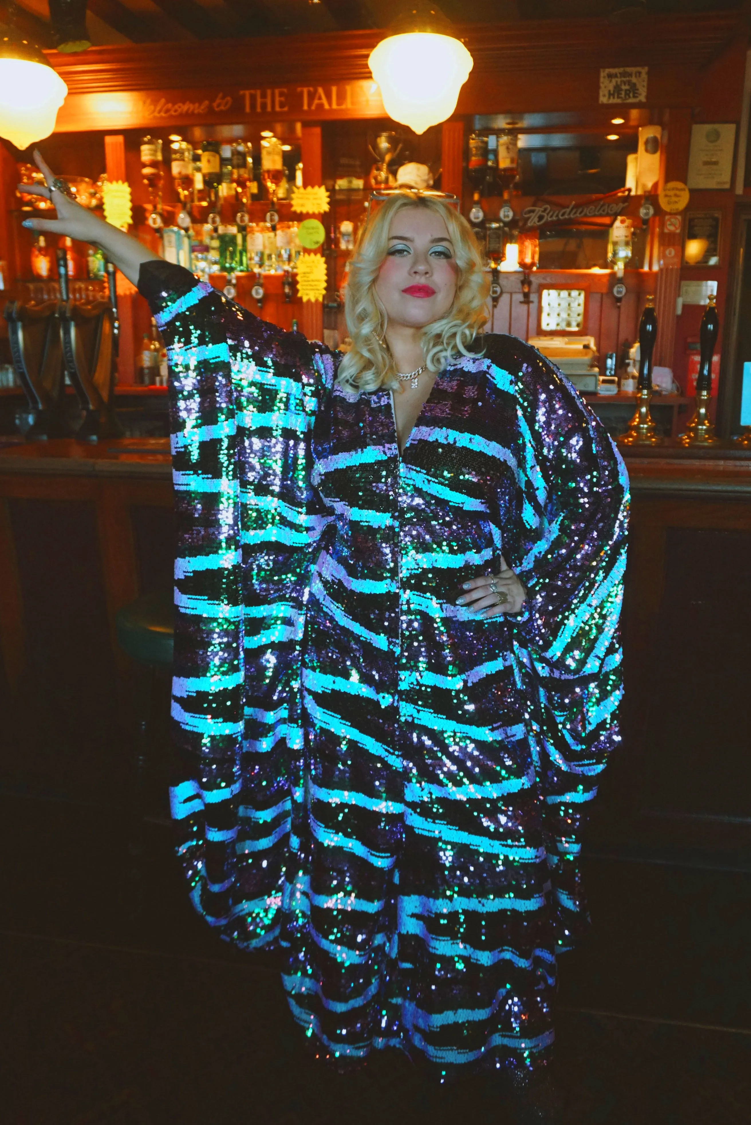 Iridescent White, Lilac and Green Ziggy Jumpsuit *INTRODUCTORY PRICE*