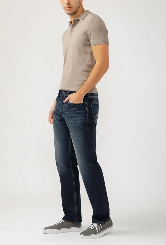 Jeans Silver Eddie Athletic Fit Tapered Leg "indigo foncé"