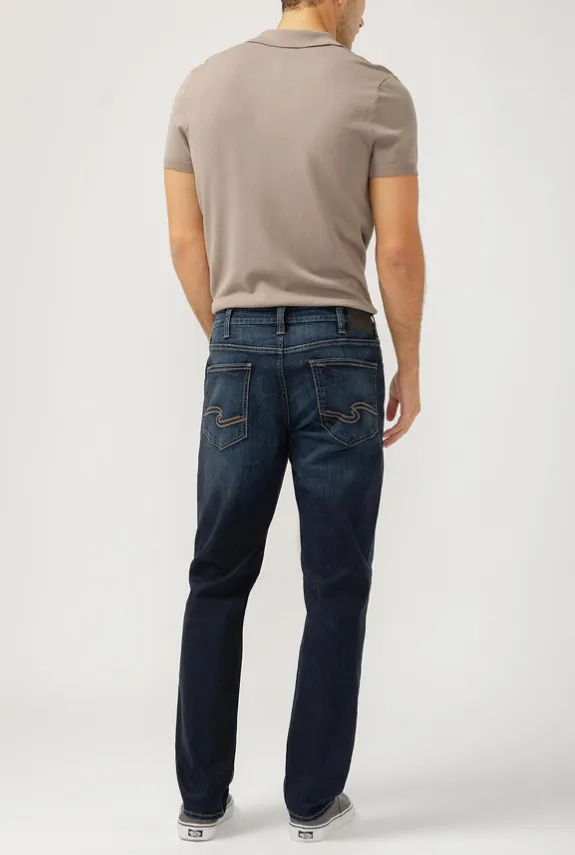 Jeans Silver Eddie Athletic Fit Tapered Leg "indigo foncé"