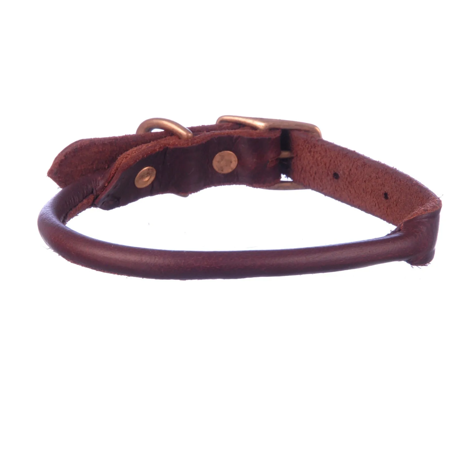 Jeffers Rolled Leather Dog Collars, 1" x 25"