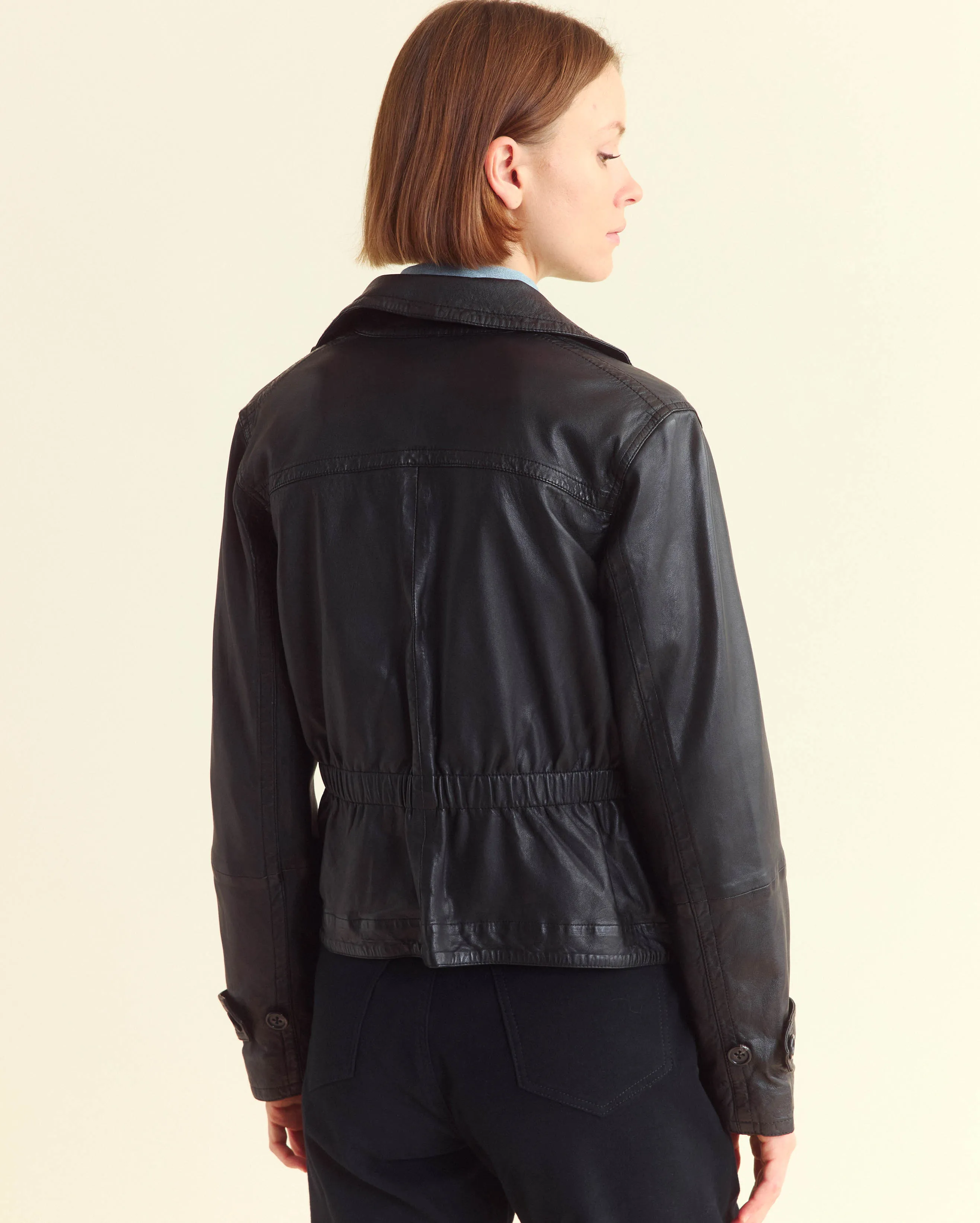 Leather Field Jacket