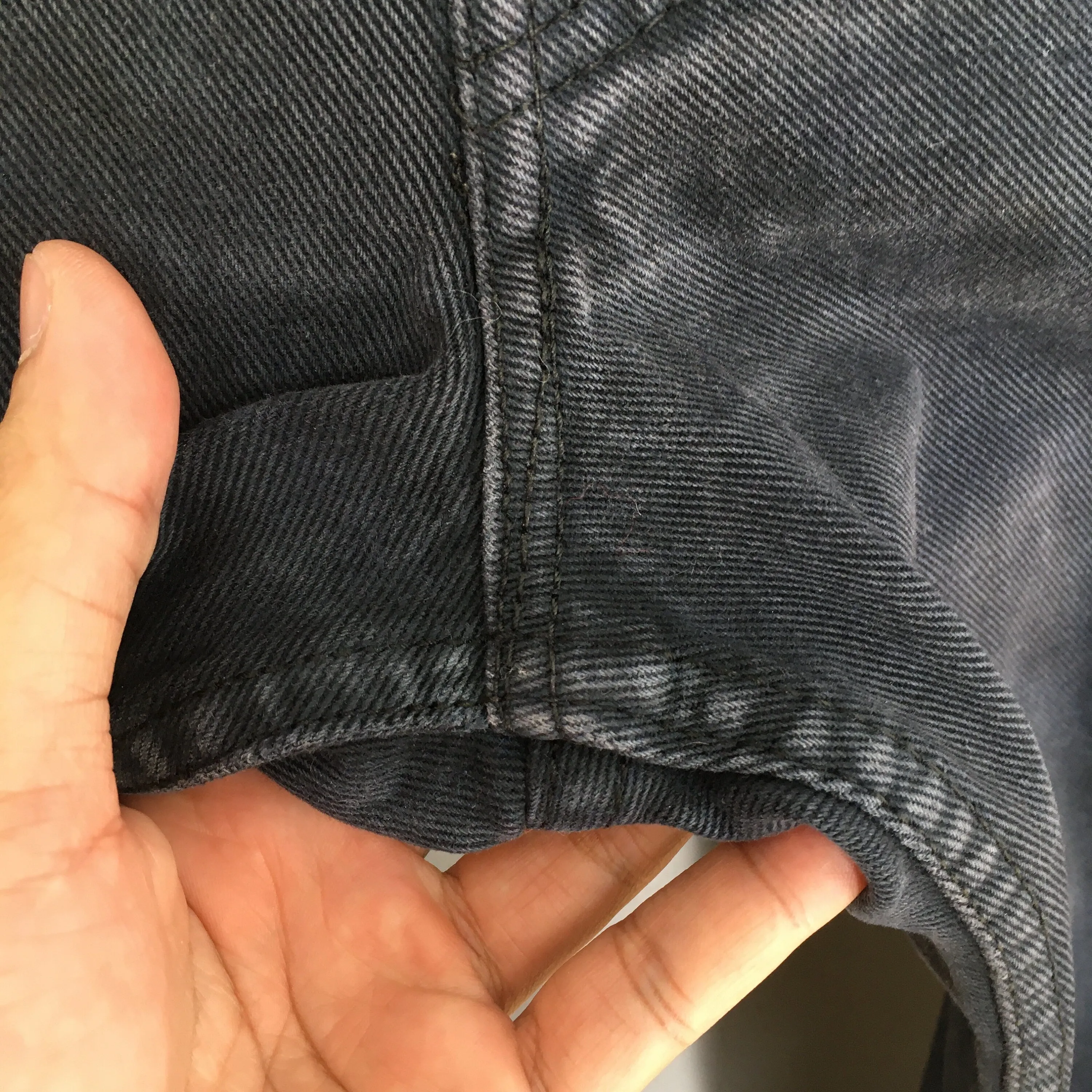 Levi's 501 Faded Dirty Black Jeans Size 32x29.5