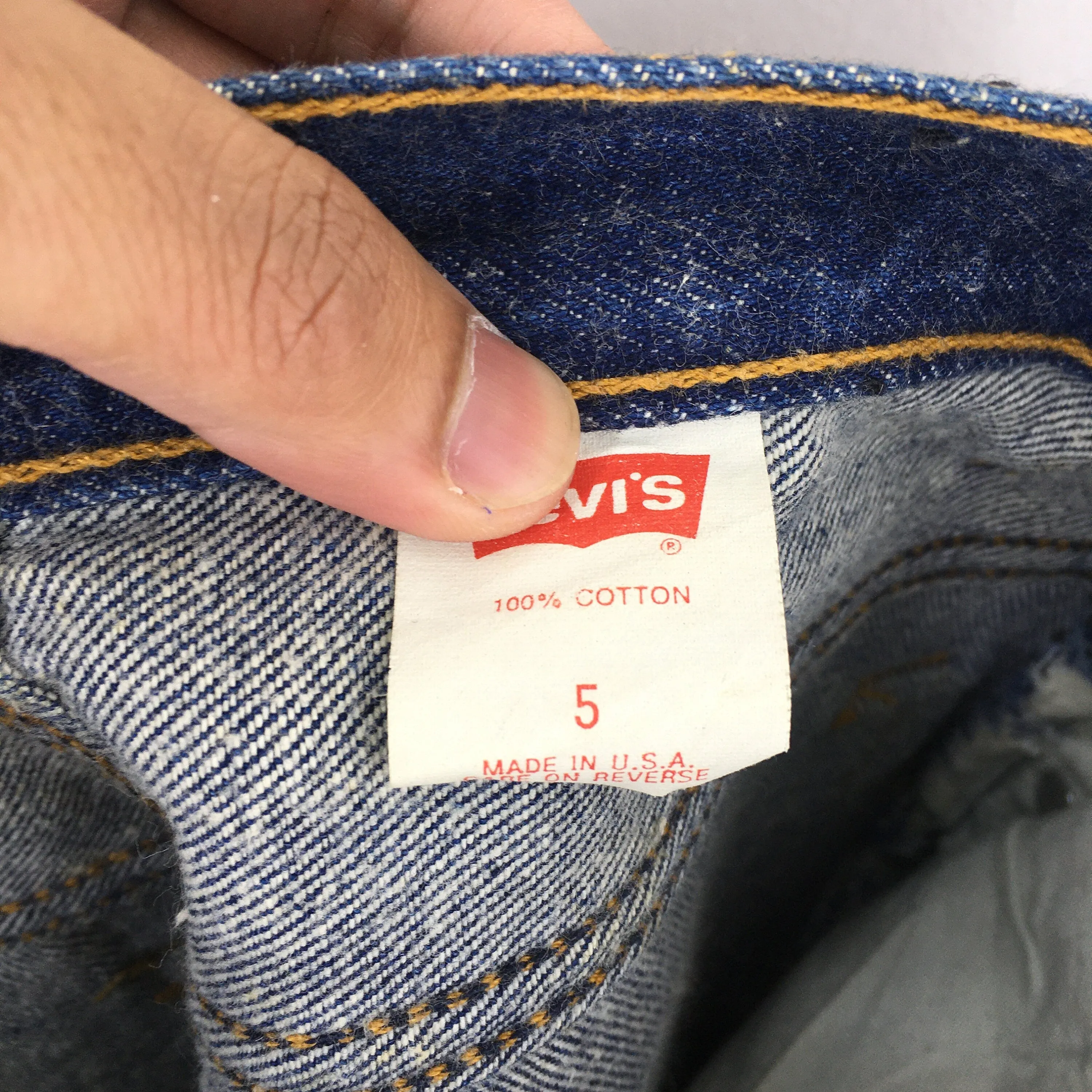 Levi's 501 Indigo Blue Jeans Size 25x29