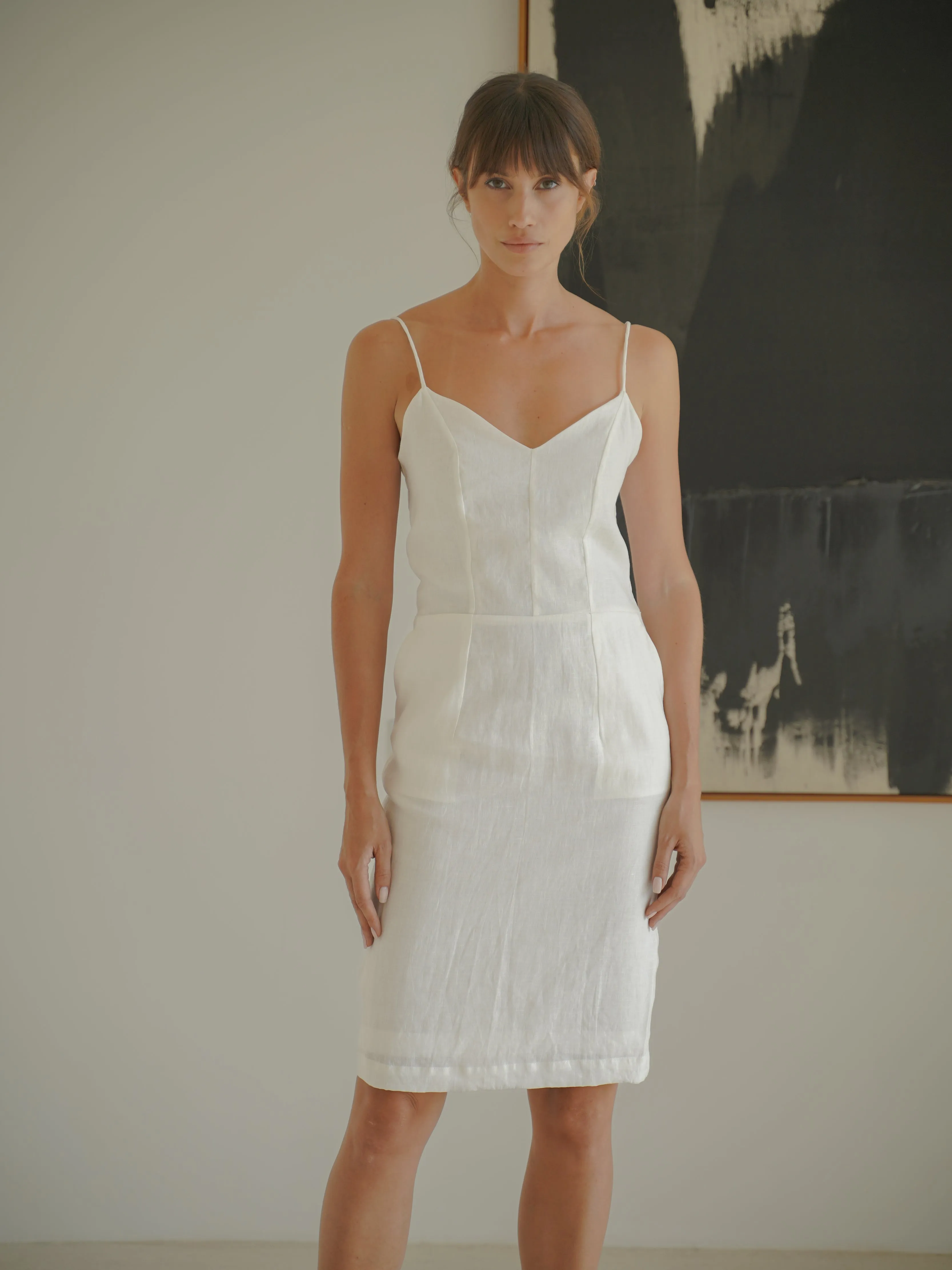 Linen Pencil Dress