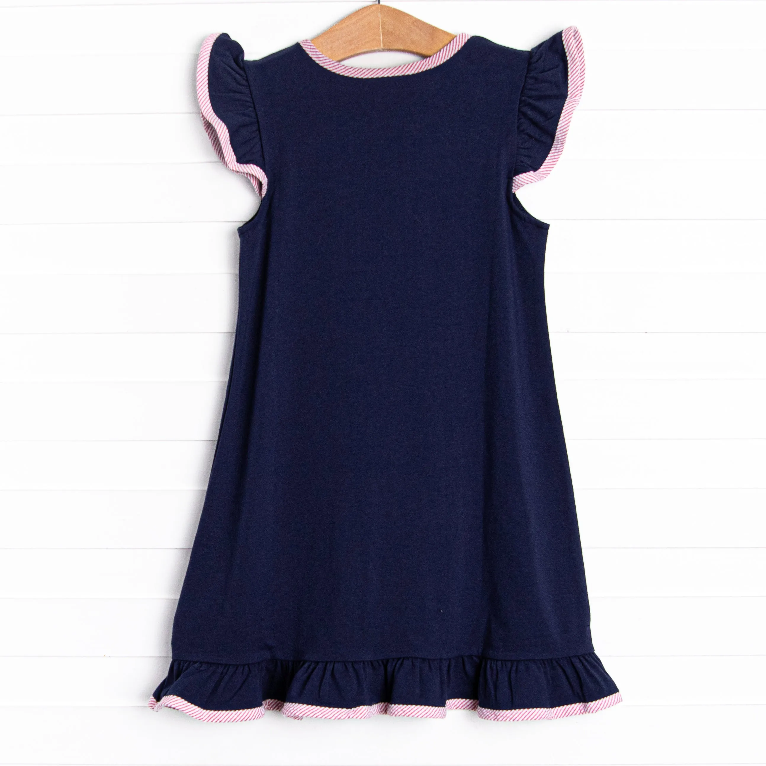 Lookout Lady Applique Dress, Navy